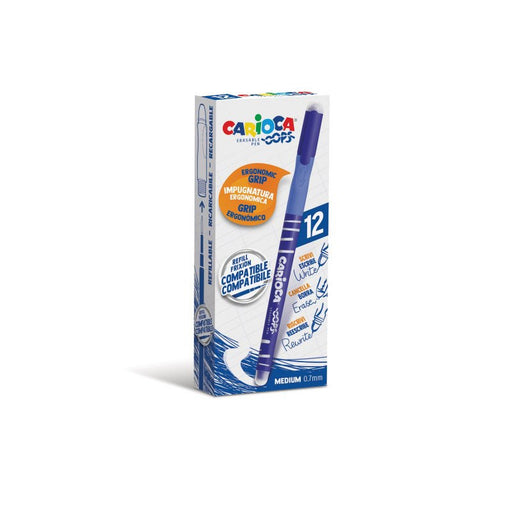 EAN 8003511460396 - Carioca 43039/02 bolígrafo de gel Medio Bolígrafo de gel con tapa Azul 12 pieza(s) imagen 1
