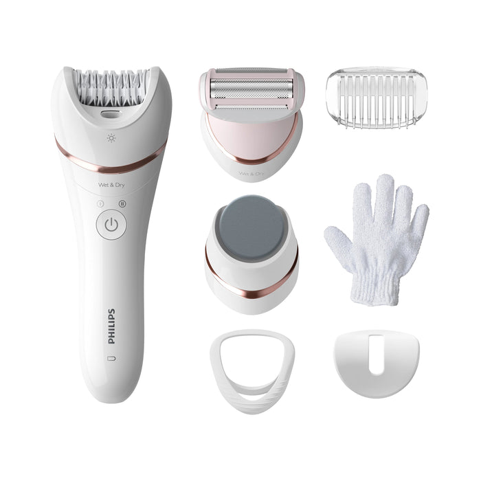 EAN 8710103935520 - Philips 8000 series BRE730/10 depiladora 32 pinzas Rosa, Blanco imagen 2