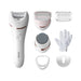 EAN 8710103935520 - Philips 8000 series BRE730/10 depiladora Rosa, Blanco imagen 2