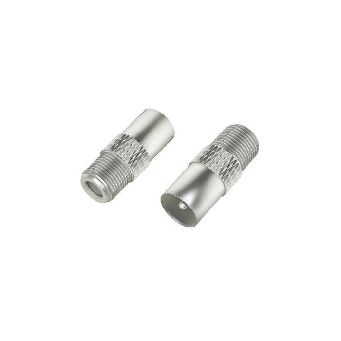 Hama Essential Set De Adaptadores Para Cable De Antena - Coaxial Hembra A F Hembra - Coaxial Macho A F Hembra - Color