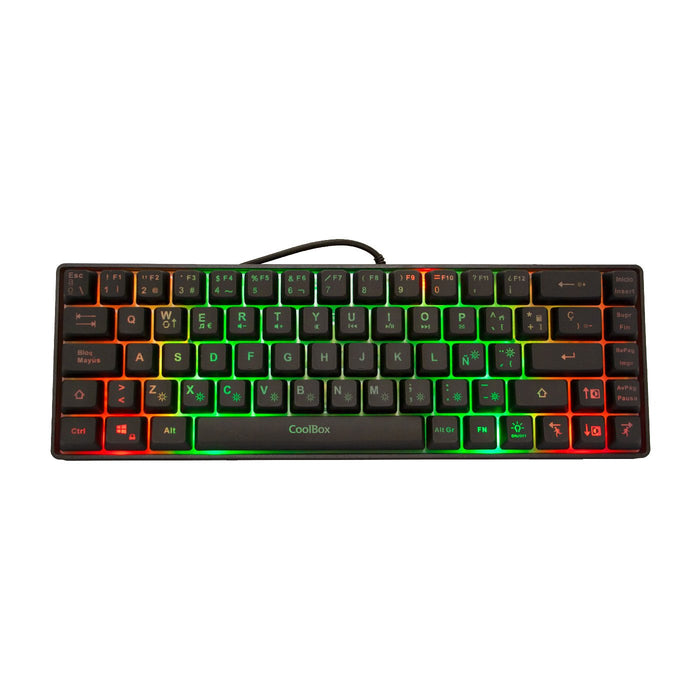 EAN 8436556141690 - CoolBox mini TM065 teclado Juego USB QWERTY Español Negro imagen 1