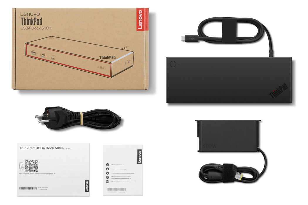 EAN 0195892132486 - Lenovo ThinkPad USB4 Dock 5000 Alámbrico Thunderbolt 4 Negro imagen 14