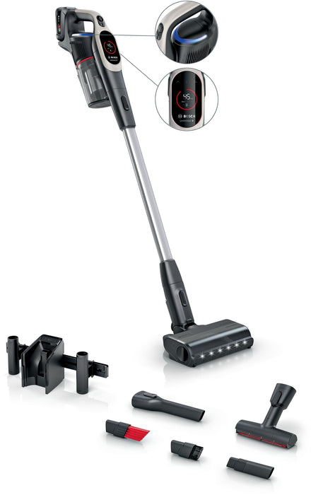 Aspiradora  Bosch Bcs931gac De Pie Y Escoba Eléctrica Aspiradora Escoba Batería Secar Hepa Sin Bolsa 0,4 L Grafito 3 Ah