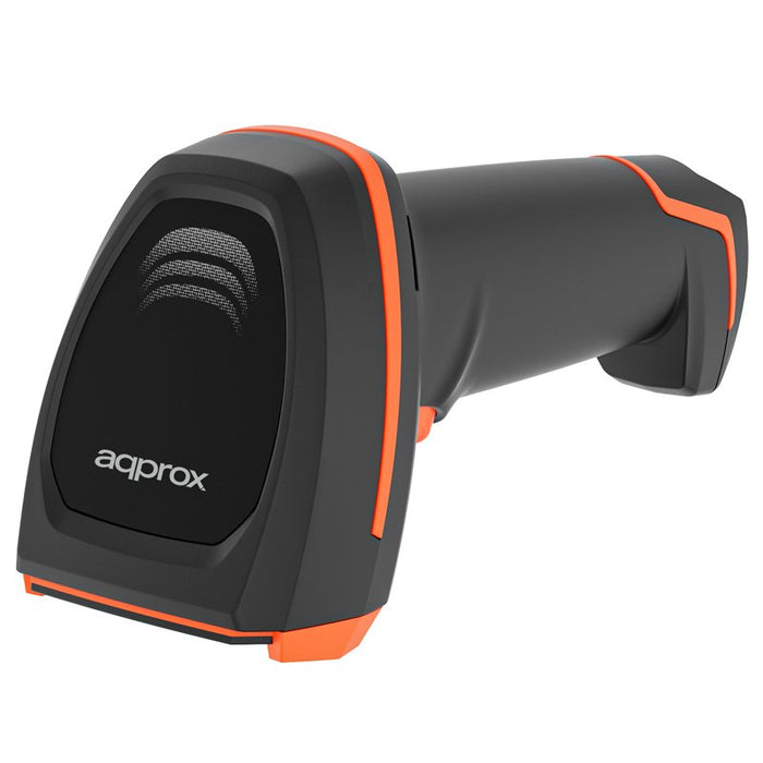 EAN 8435099530886 - Approx APPLS24WS lector de código de barras Lector de códigos de barras portátil 1D/2D Negro, Naranja imagen 1