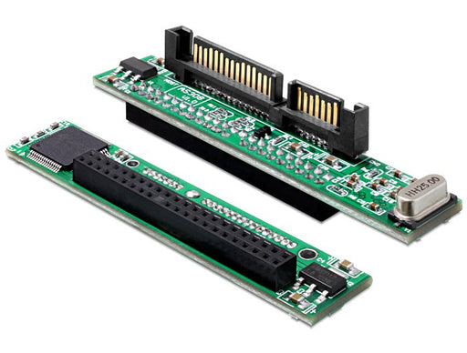 EAN 4043619619870 - DeLOCK 61987 cambiador de género para cable SATA 22p IDE 44p Negro, Verde imagen 1