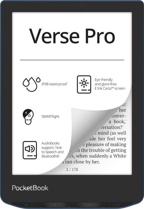 EAN 7640152094965 - PocketBook Verse Pro lectore de e-book Pantalla táctil 16 GB Wifi Negro, Azul imagen 1