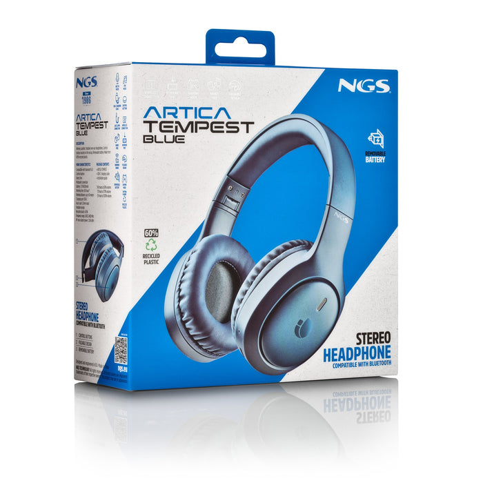 EAN 8435430628708 - NGS Artica Tempest Blue Auriculares Inalámbrico y alámbrico Diadema Llamadas/Música USB Tipo C Bluetooth  imagen 6