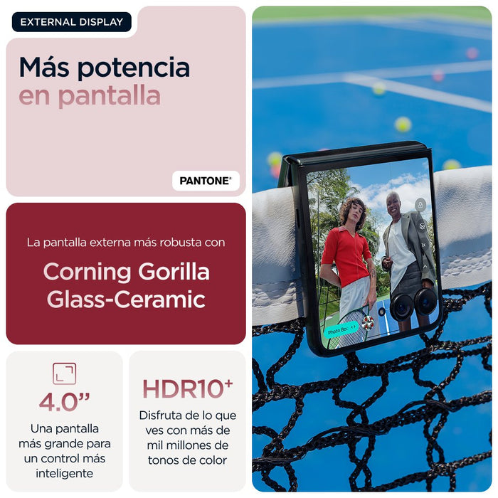 EAN 840023293245 - Motorola razr 60 ultra 17,7 cm (6.96") SIM doble Android 15 5G USB Tipo C 16 GB 512 GB 4700 mAh Burdeos imagen 31