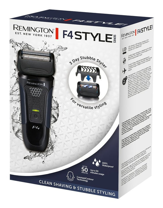 EAN 5038061152067 - Remington F4002 afeitadora Máquina de afeitar de rotación Recortadora Negro, Azul imagen 4