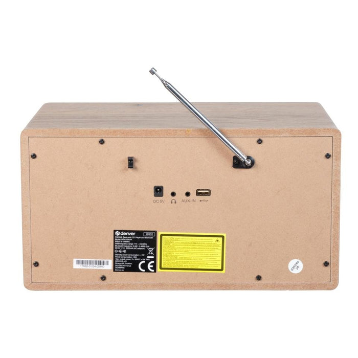 EAN 5706751073496 - Denver MDA-525LW Madera Reproductor de CD portátil imagen 4