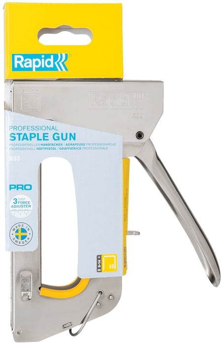 Rapid Handtacker Pro R33 Plateado, 1 Unidades