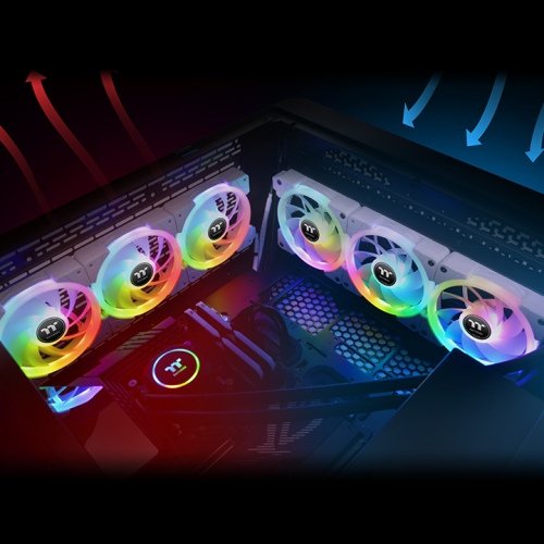 EAN 4713227537247 - Thermaltake SWAFAN EX12 Carcasa del ordenador Ventilador 12 cm Blanco 3 pieza(s) imagen 6