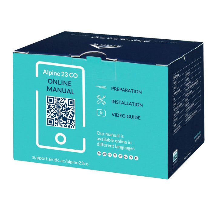 EAN 4895213702836 - ARCTIC Alpine 23 CO Procesador Refrigerador de aire 9 cm Aluminio, Negro 1 pieza(s) imagen 6