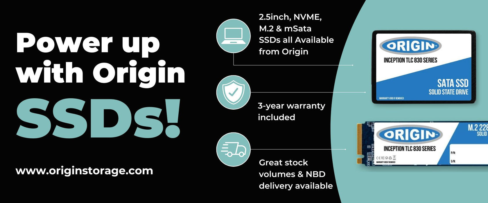 Origin Storage Inception M.2 Nvme 3d Tlc - Ssd - 1 Tb - Interno - M.2 2280 - Pcie 3.1 (Nvme)