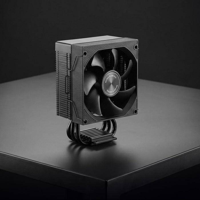 Ventilador Con Disipador De Cpu Mars Gaming Mcpu-Xpro Tdp 190w 3 Heatpipes Torre Pwm Fdb Negro
