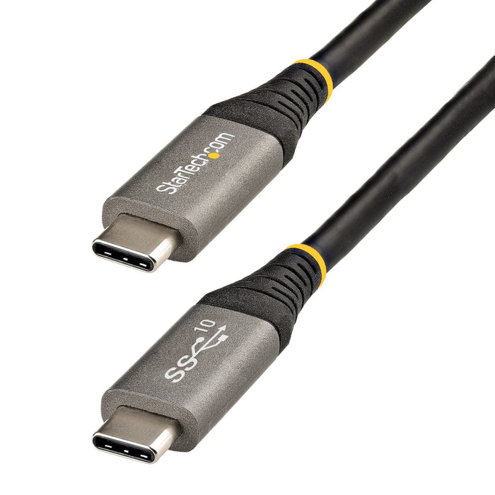 EAN 0065030893305 - StarTech.com USB31CCV50CM cable USB USB 3.2 Gen 2 (3.1 Gen 2) 0,5 m USB C Gris, Negro imagen 1