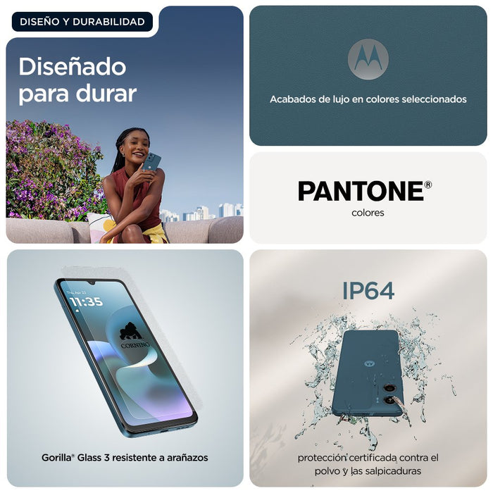 EAN 0840493605302 - Motorola moto g06 power 17,5 cm (6.88") SIM doble Android 15 4G USB Tipo C 4 GB 256 GB 7000 mAh Azul imagen 16