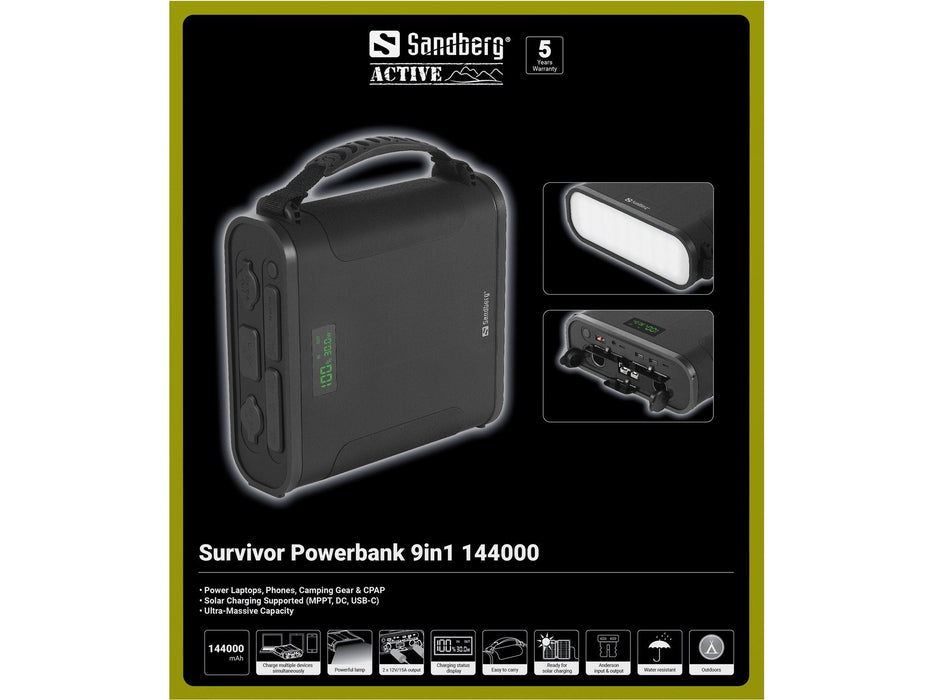 Survivor Powerbank 9in1 144000