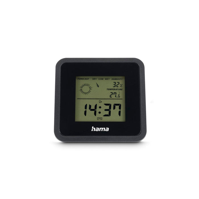 Hama Borneo Medidor De Temperatura Y Humedad Para Interior - Pantalla Digital - Reloj - Indicador De Confort -