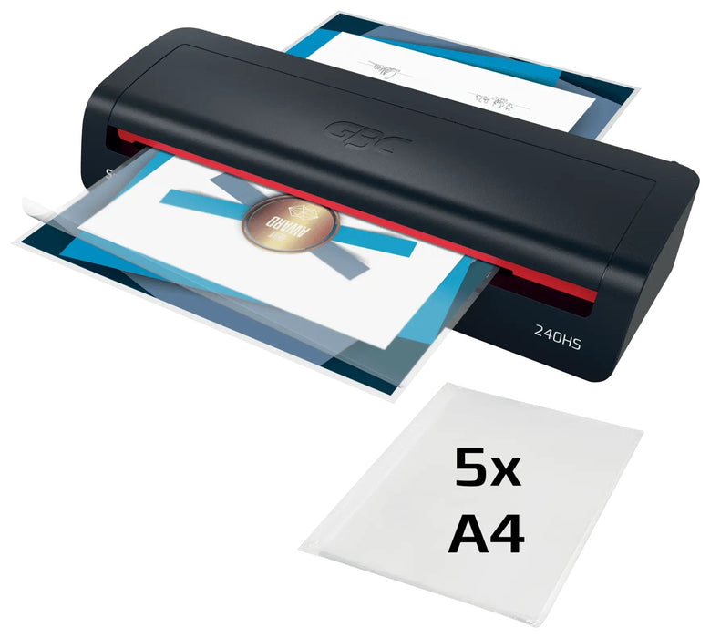 Plastificadora Gbc 240hs Home Office A3  Calentamiento En 2 Minutos - Desde Documentos De Identidad Hasta Documentos