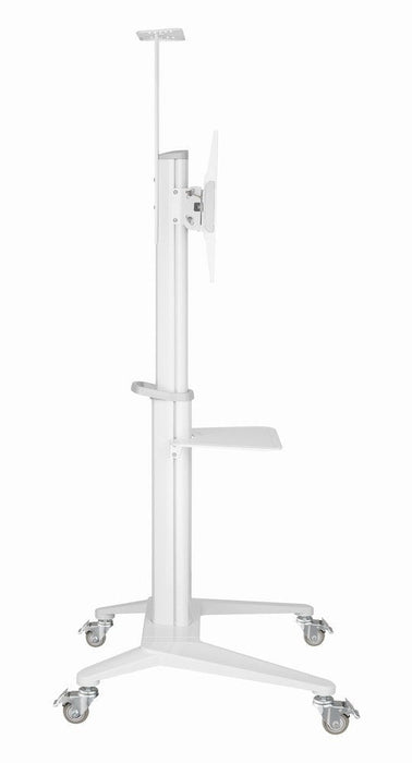 Gembird Aluminum Tv Floor Stand With Caster Wheels 37-70" White