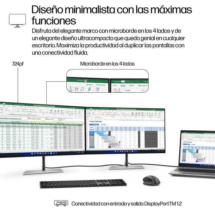 Monitor Hp 23 8'' 724pf Ips 1920x1080 5ms Dp Hdmi