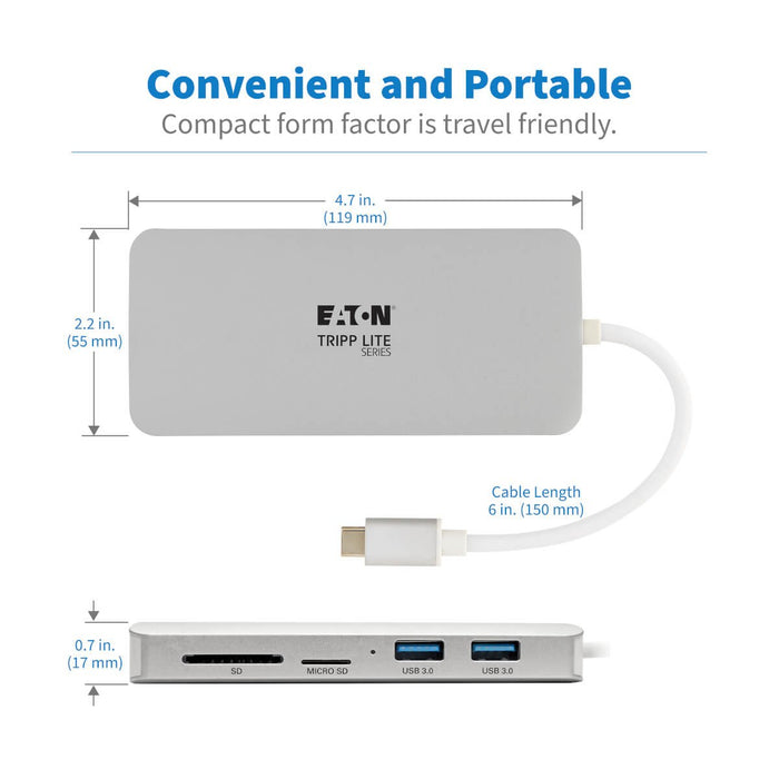 EAN 0037332213372 - Tripp Lite U442-DOCK11-S base para portátil y replicador de puertos USB 3.2 Gen 2 (3.1 Gen 2) Type-C imagen 4