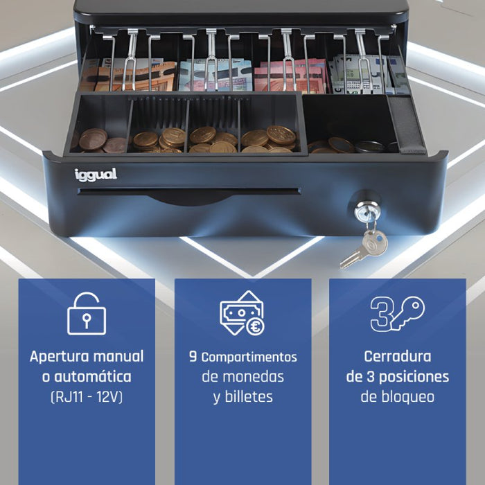 EAN 8435364317945 - iggual IGG317945 cajón de efectivo Cajón de efectivo automático y manual imagen 4