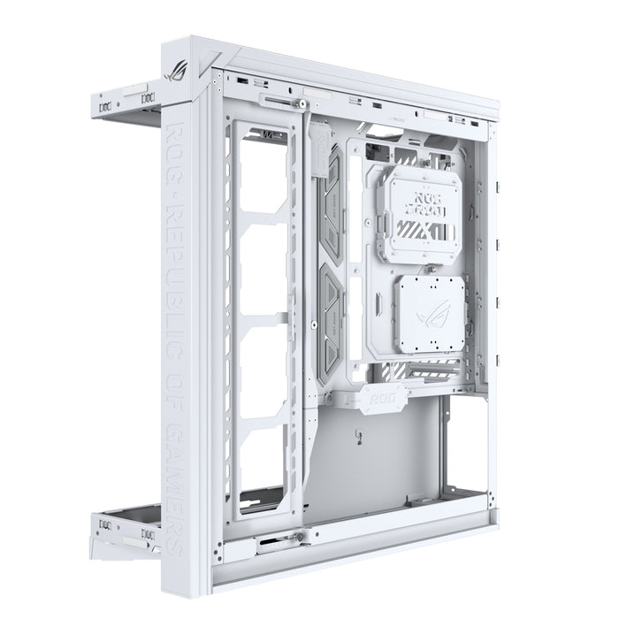 Asus Rog Cronox Gr801 Curve Tg Argb White Midi Tower Blanco