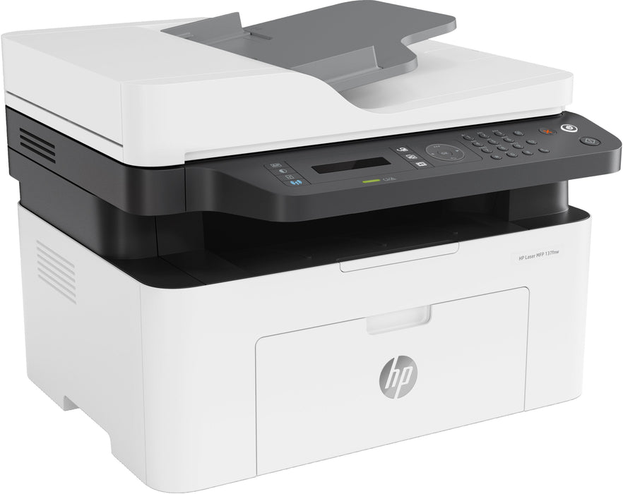 Multifuncion Hp Laser Monocromo Laserjet Mfp 137fnw Fax -  A4 -  20ppm -  128mb -  Usb -  Red -  Wifi