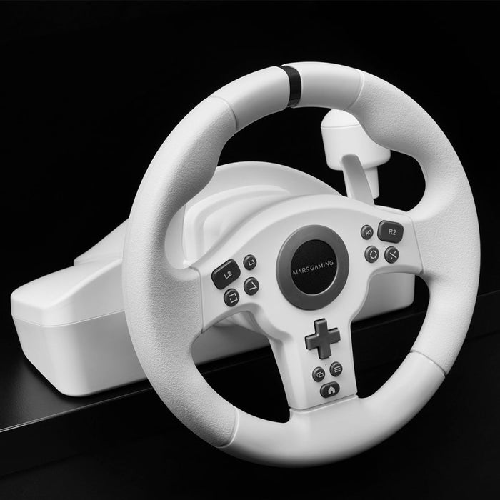 EAN 8435693111696 - Mars Gaming MWH-RSXONE Negro, Blanco USB Volante + Pedales PC, Playstation 3, PlayStation 4, Nintendo Swi imagen 8