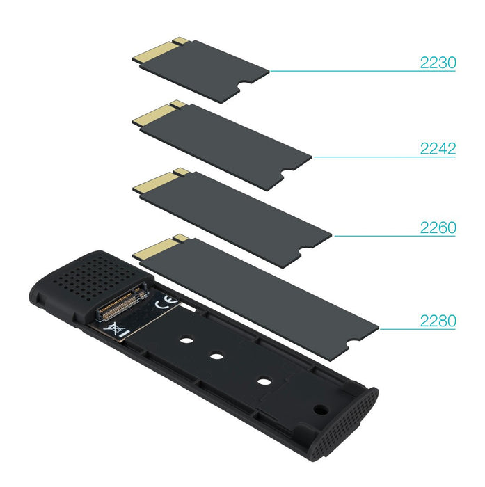 EAN 8433281017672 - TooQ TQE-2230B caja para disco duro externo Caja externa para unidad de estado sólido (SSD) Negro imagen 4