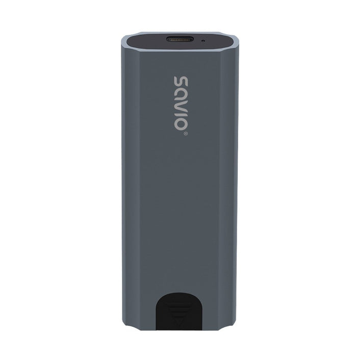 EAN 5901986048183 - Savio AK-67 caja para disco duro externo Caja externa para unidad de estado sólido (SSD) Gris M.2 imagen 3