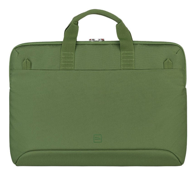 Tucano Smilza Maletin Portatil 15,6" - Tamaño Slim - Sistema Anti-Choques - Mango Doble - Verde