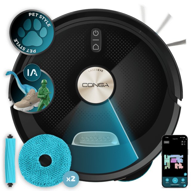 EAN 8447420170449 - Cecotec Conga M100 Spin AI Negro imagen 1