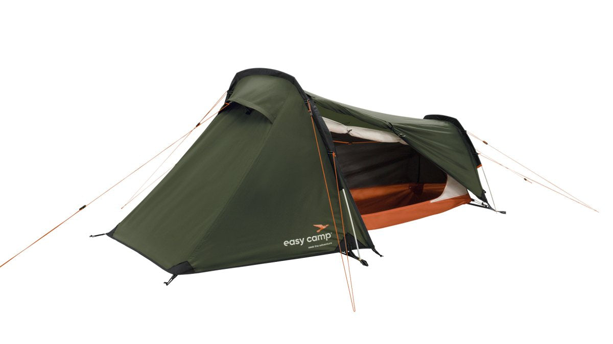 Tienda Túnel Easy Camp Sarek 1 Verde Oscuro/Naranja, Modelo 2025 120467