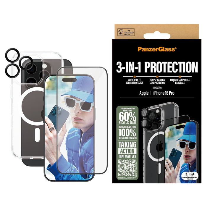 EAN 5715685003394 - PanzerGlass ® 3-in-1 Protection Bundle iPhone 16 Pro Protector de pantalla Apple 1 pieza(s) imagen 2
