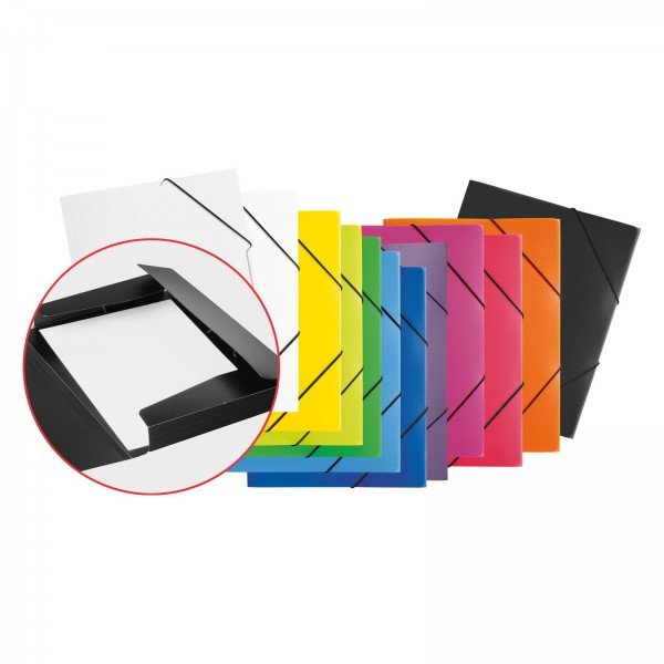Pagna Carpeta Con Elástico A4 Pp 3 Einschlagklappen Negro