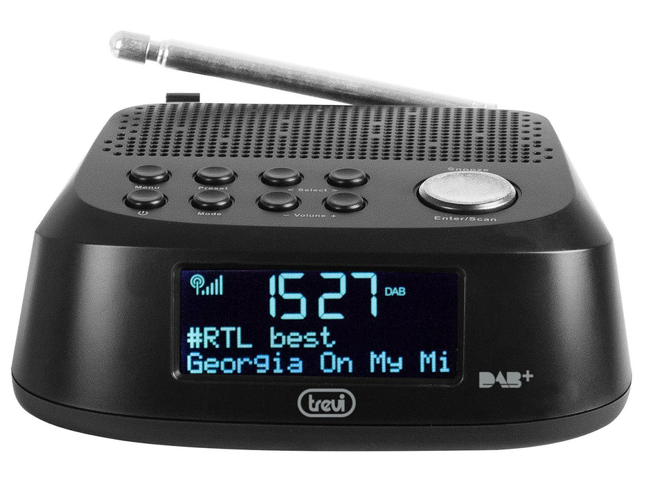 EAN 8011000025452 - Trevi RC 80D4 DAB Reloj Digital Negro imagen 2