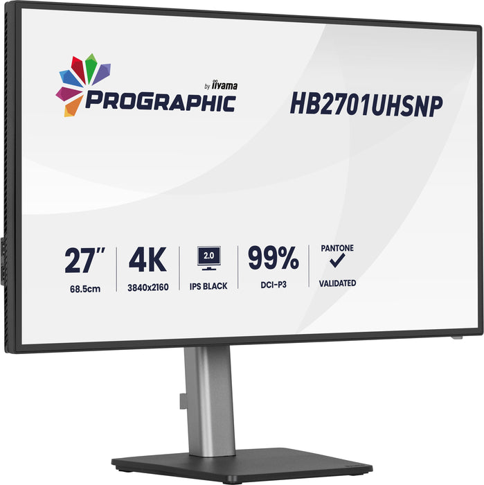 EAN 4948570125401 - iiyama PROGRAPHIC HB2701UHSNP-B1 pantalla para PC 68,6 cm (27") 3840 x 2160 Pixeles 4K Ultra HD LCD Negro imagen 1