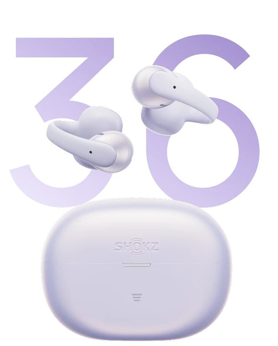 Auriculares Shokz Opendots Air Púrpura Inalámbricos Open-Ear Con Clip