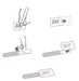EAN 4260162070198 - Label-the-cable LTC 2530 presilla Blanco imagen 6