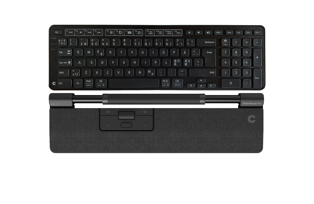 Design Rollermouse Pro Slim  Dark Grey + Balance Keyboard
