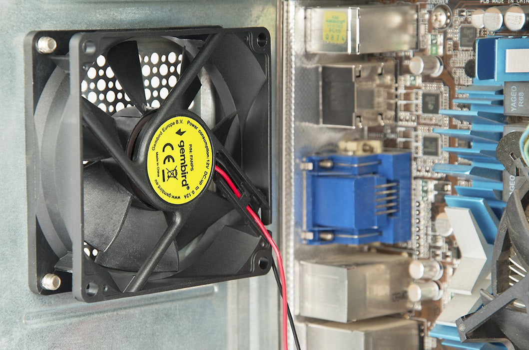 EAN 8716309008570 - Gembird FANPS sistema de refrigeración para ordenador Carcasa del ordenador 8 cm Negro imagen 2