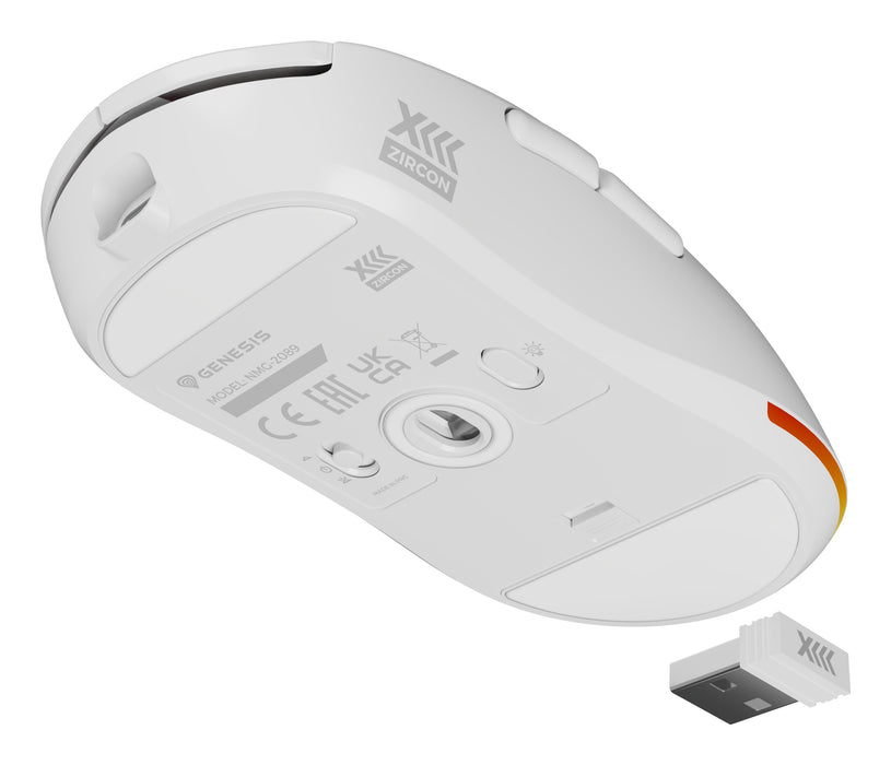 EAN 5901969443400 - GENESIS Zircon XIII ratón Juego Ambidextro RF Wireless + USB Type-C Óptico 26000 DPI imagen 11