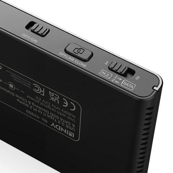 EAN 4002888433594 - Lindy 43359 base de conexión para disco duro USB 3.2 Gen 2 (3.1 Gen 2) Type-C Negro imagen 4