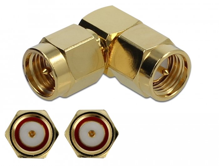 Delock Adapter Sma Stecker Zu Sma Stecker 90° 10 Ghz