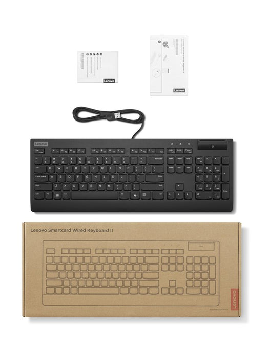 EAN 0195892117209 - Lenovo Smartcard Wired keyboard II teclado Oficina USB Español Negro imagen 4