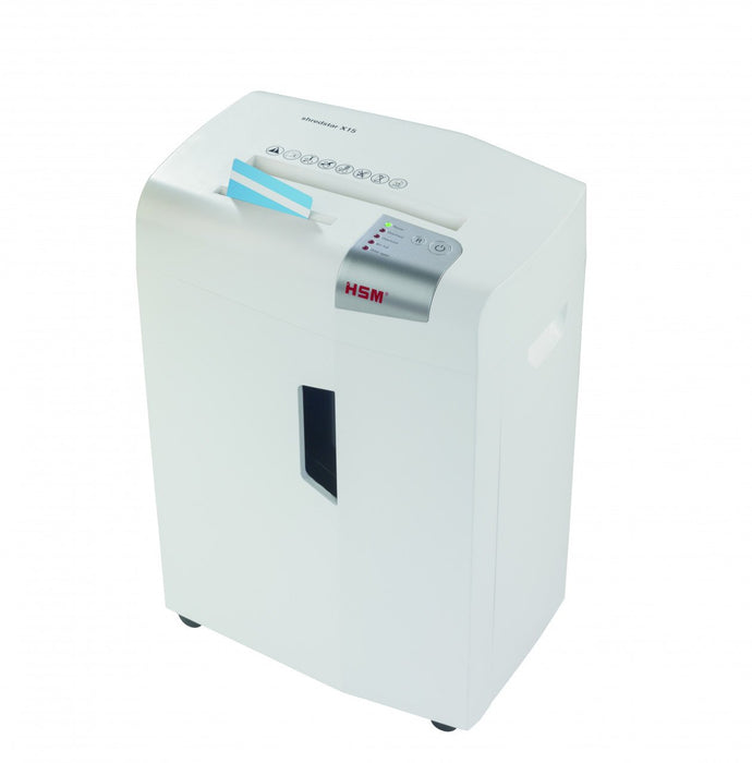 EAN 4026631057752 - HSM X15 triturador de papel Corte en partículas 57 dB 23 cm Plata, Blanco imagen 4