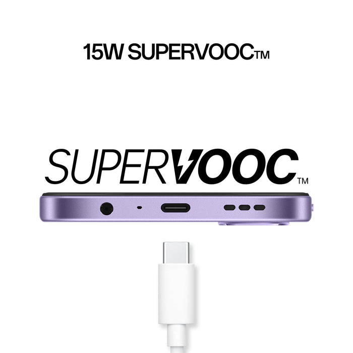 EAN 6932169392501 - OPPO A6x 5G 17,1 cm (6.75") SIM doble Android 15 USB Tipo C 6 GB 256 GB 6100 mAh Violeta imagen 3